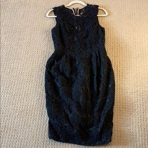 Black Midi Floral Pattern